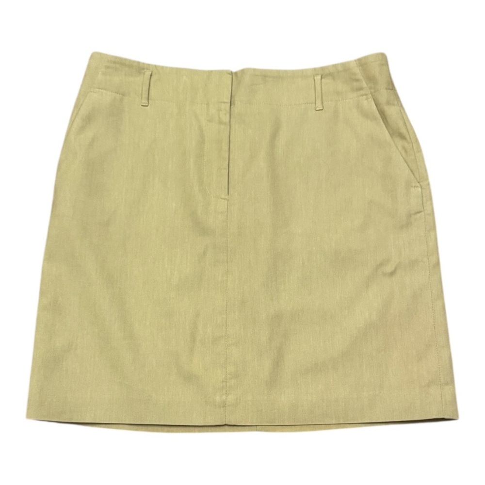Ann Taylor Green Linen Blend Pencil Skirt Size 8